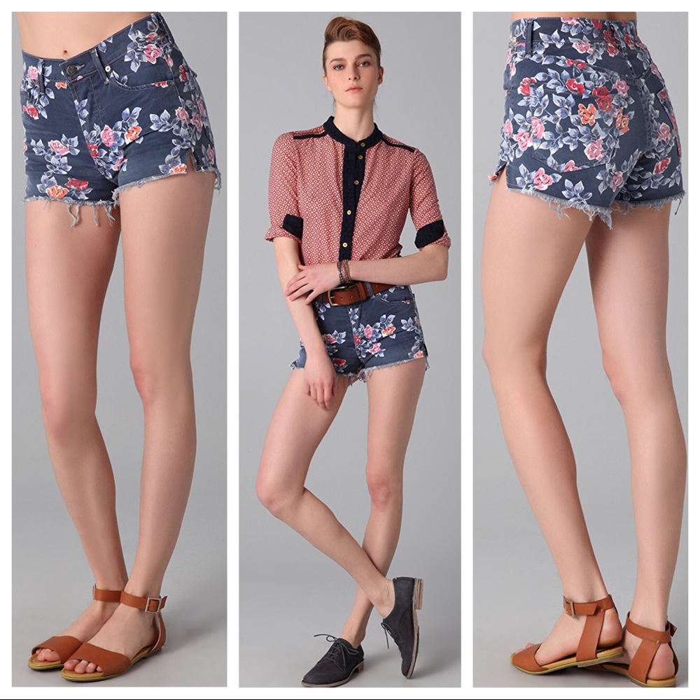 Citizens of Humanity Chloe floral cutoff shorts 25